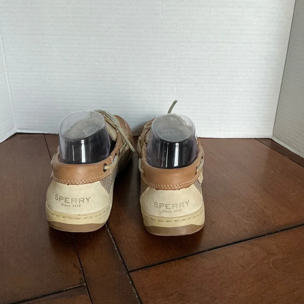 Sperry Top Sider Women's Boat Shoes‎ Tan Leather Mesh Size 10M